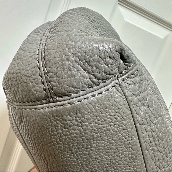 Coach Lexy Shoulder Bag Gray Pebbled Leather - Picture 9 of 11